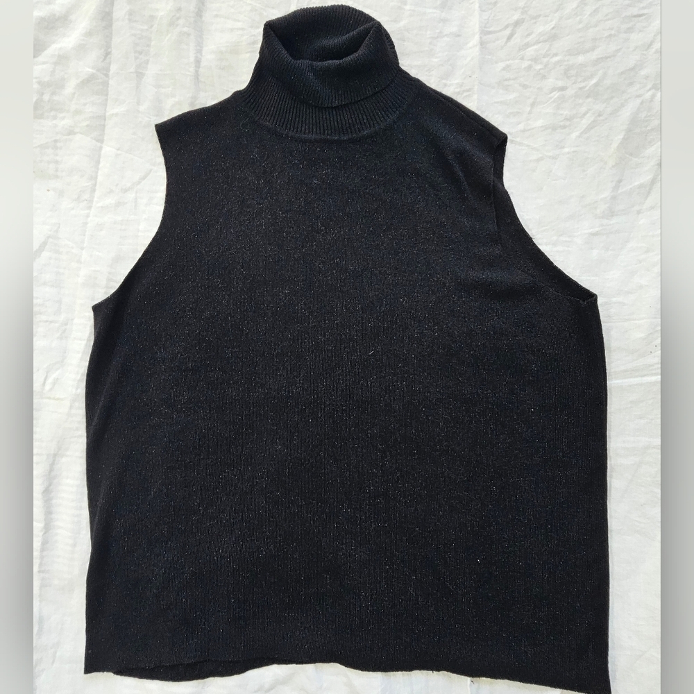 Kate Hill Black Turtleneck Sweater Size 2x